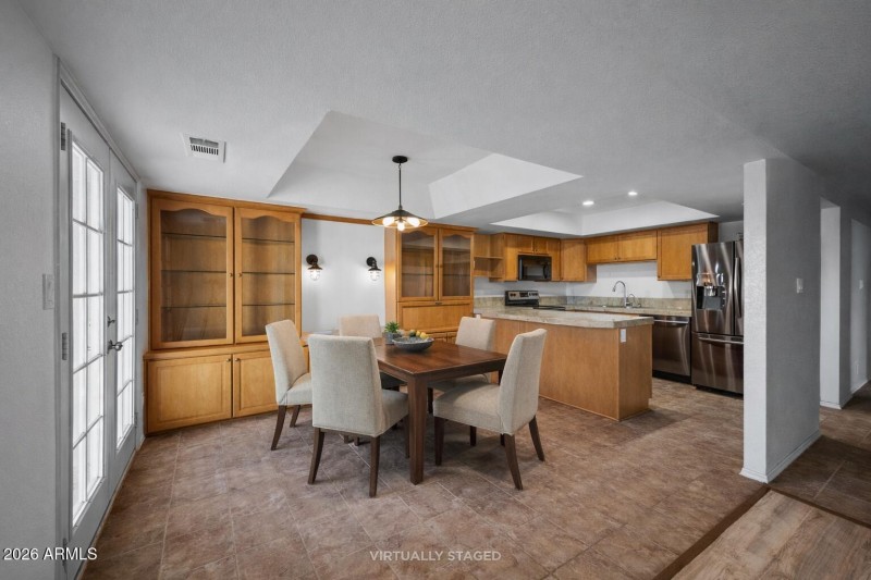 Bright and inviting dining space