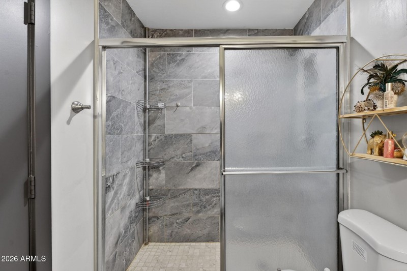 Walk-In Shower with Tile