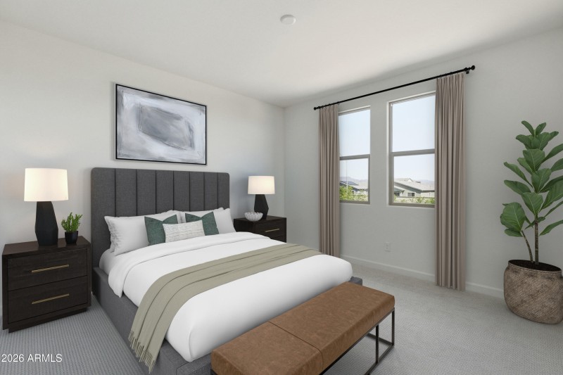 Virtual Staging secondary bedroom