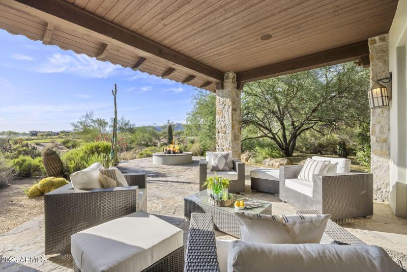 Back Patio Sitting Areas