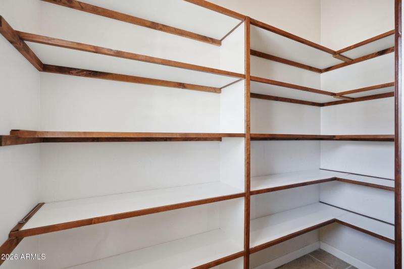Spacious Walk-in Pantry