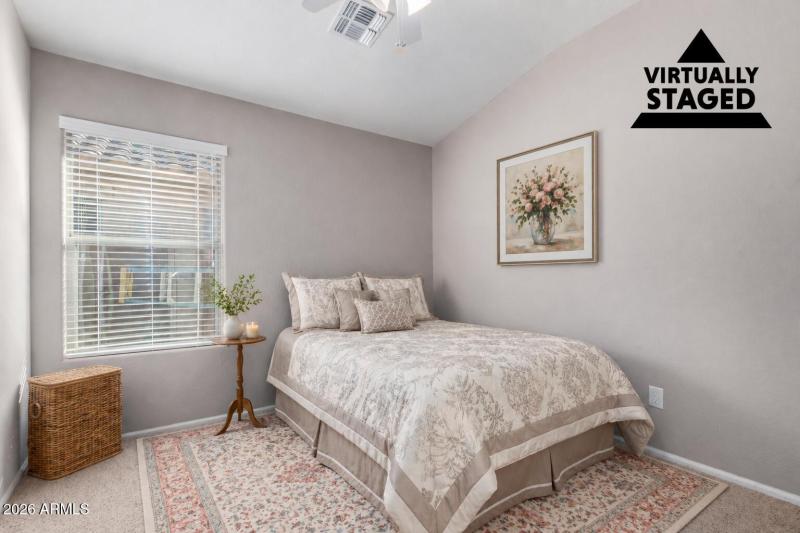 Virtually Staged Bedroom
