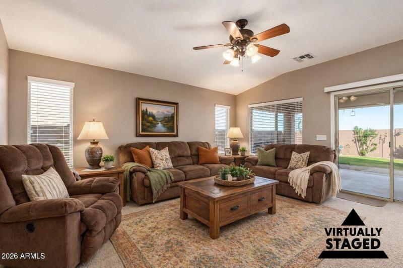Virtually Staged Living Room