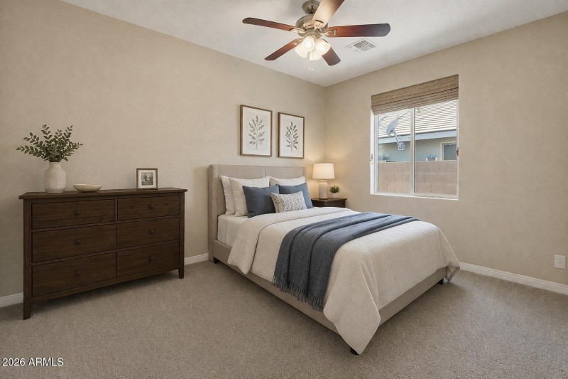 AI Rendering - modern bedroom setup
