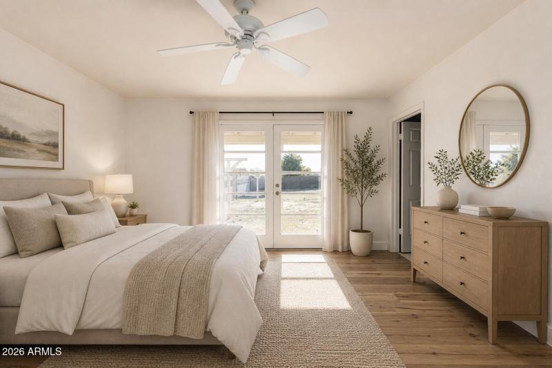 Staged: Primary Bedroom