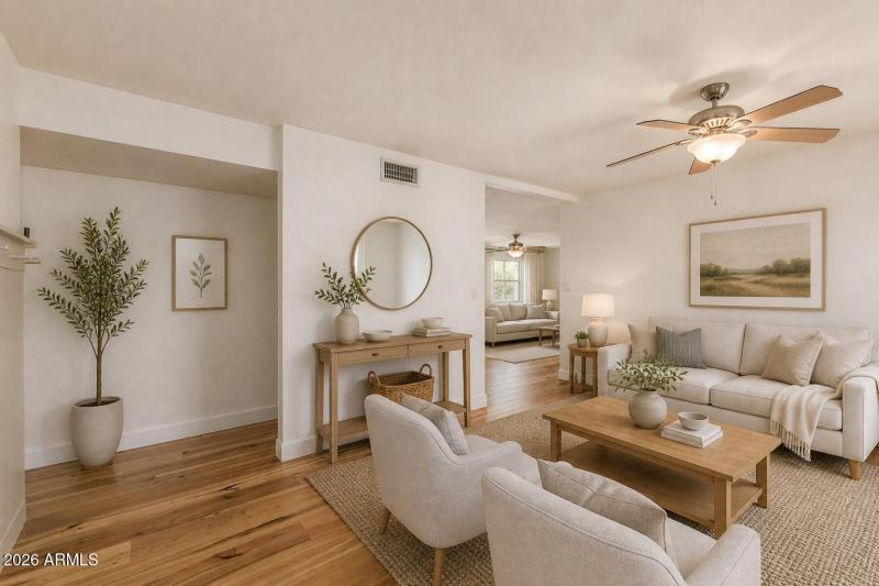 Virtually Staged receiving room