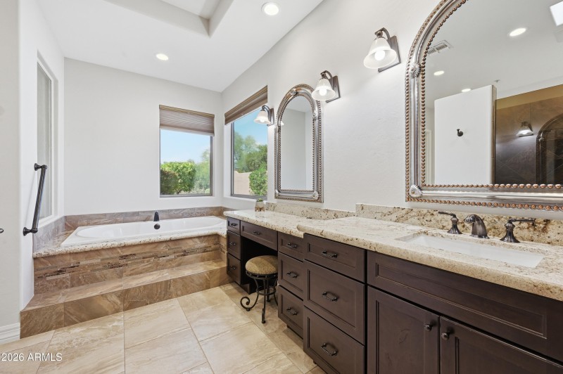 Custom built soaking jet tub