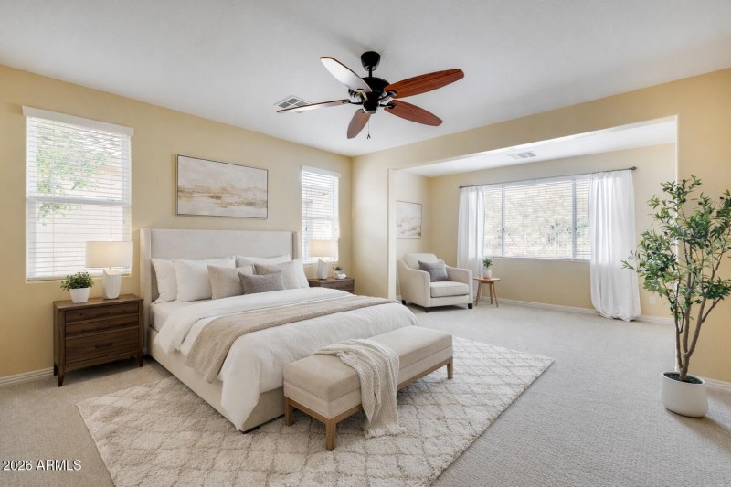VIRTUAL STAGED - Master Bedroom Suite