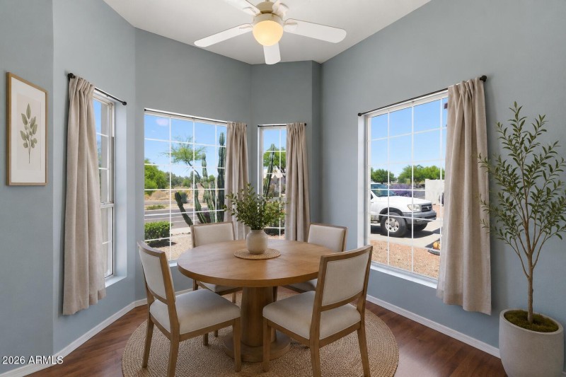 Bay Window Area Virtually Staged