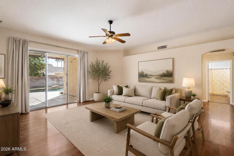Living Room Virtually Staged