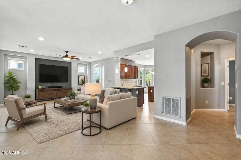 Virtually Staged Living Room