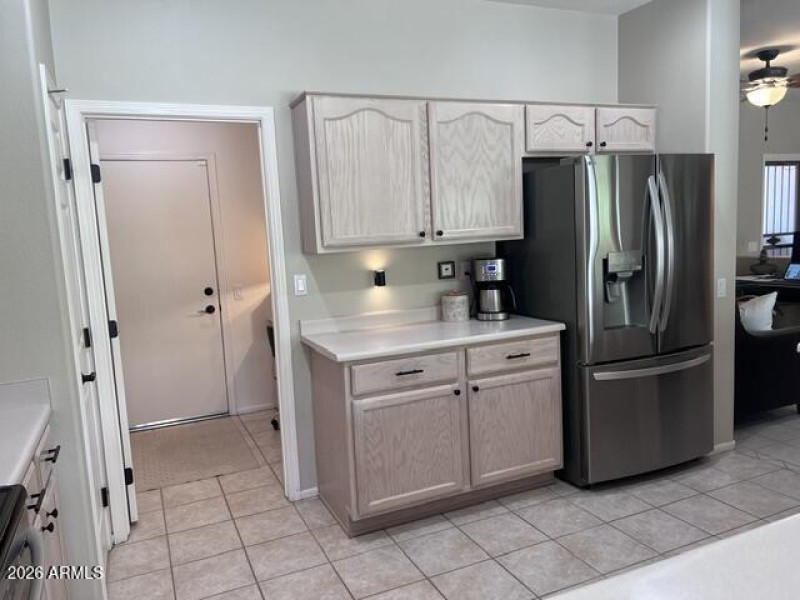 Kitchen with Entry to Utility Area
