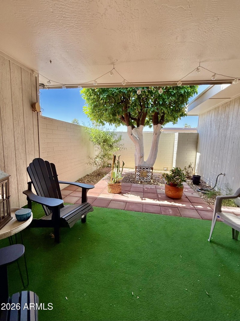 Back covered patio