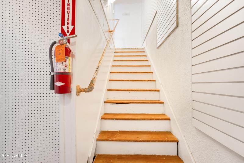 Stairs to Basement from retail space