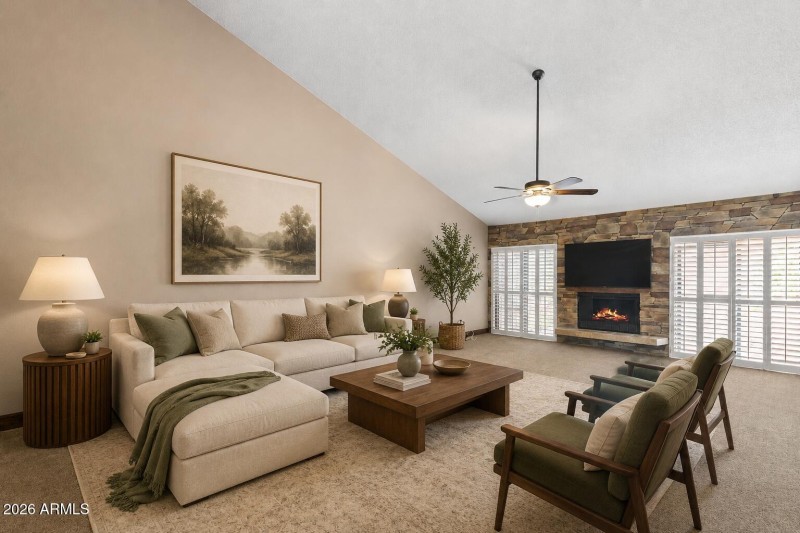 Living Room - Virtually Staged