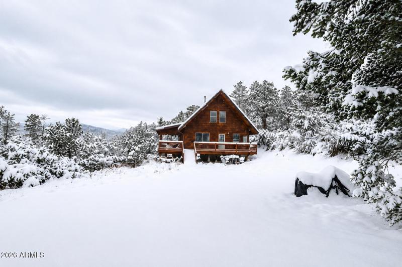 Cabin in Snow