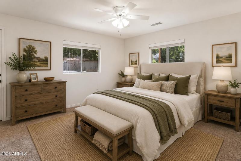 Primary bed (staged)