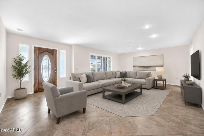 Living Room Virtually Staged