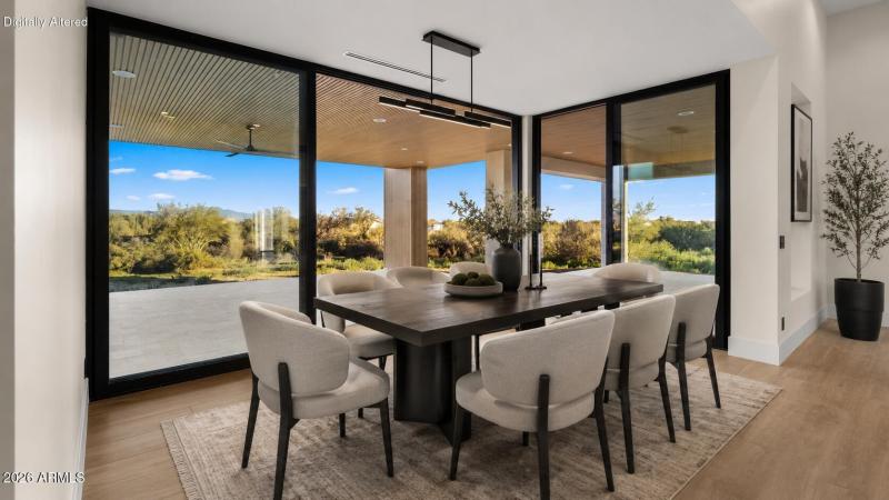 Virtually Staged Dining Room