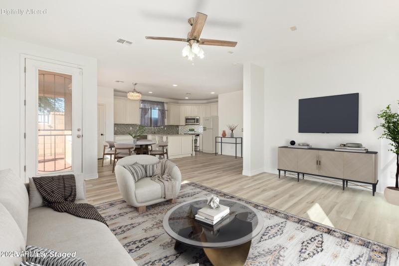 Virtually Staged Family Room
