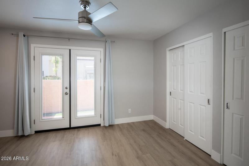 Bedroom Patio French Doors