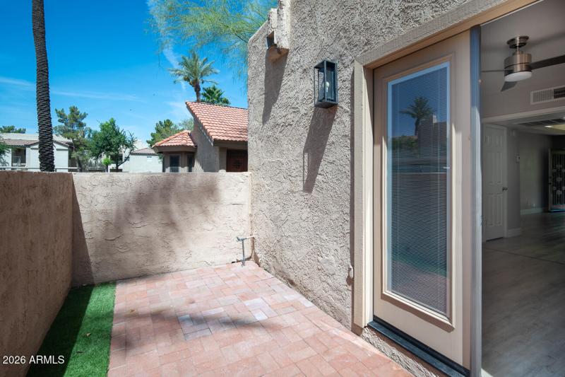 Patio off of Bedroom