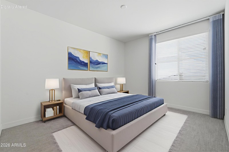Bedroom 5 staged