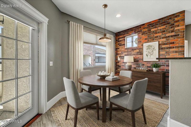 Dining Area Staged