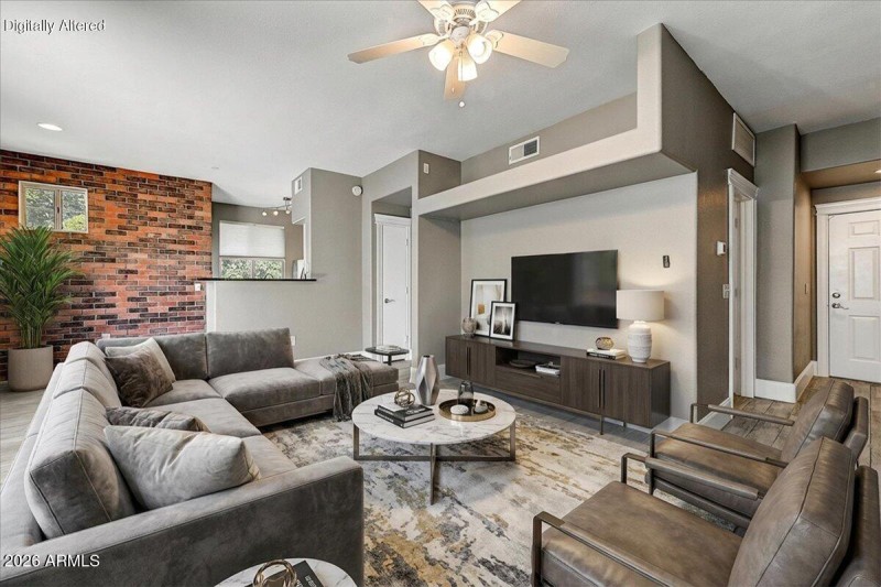 Living Room Staged