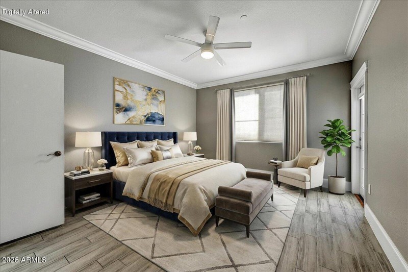 Primary Suite Two Staged