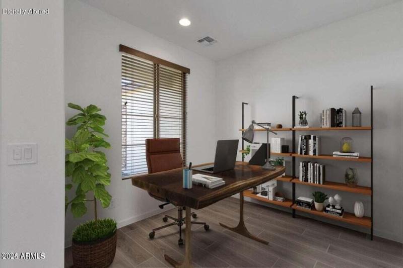 Den/Office Virtually Staged