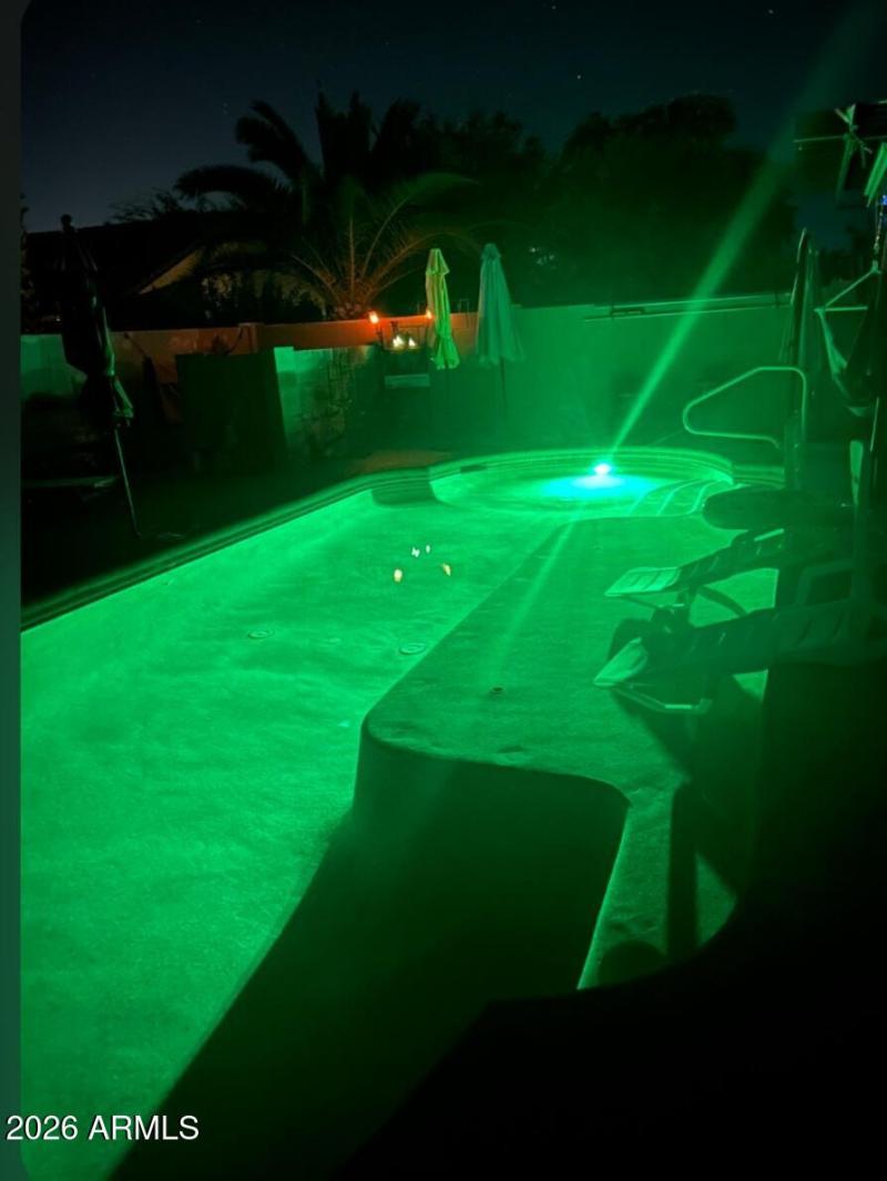 Pool night view