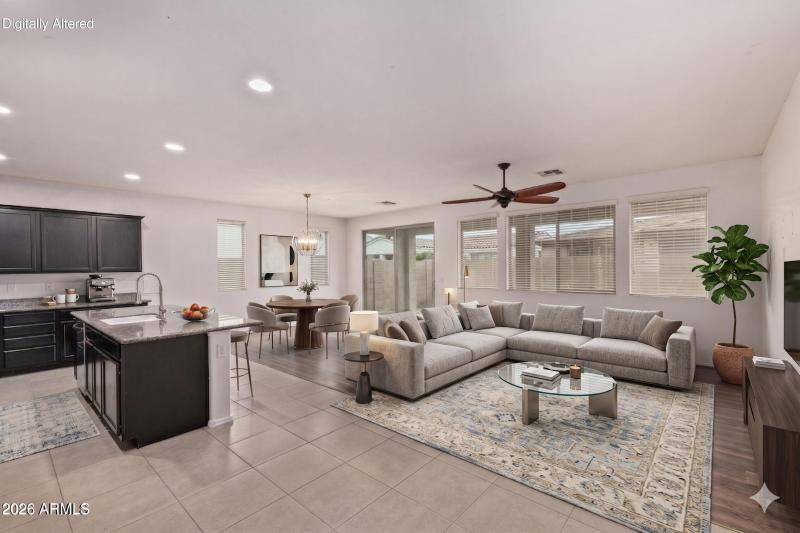 Living Room Staged