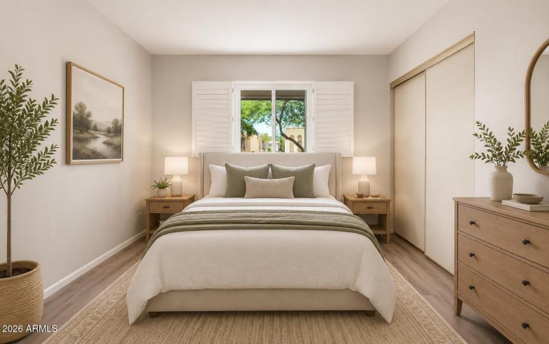 Virtual Staged Front Guest Room