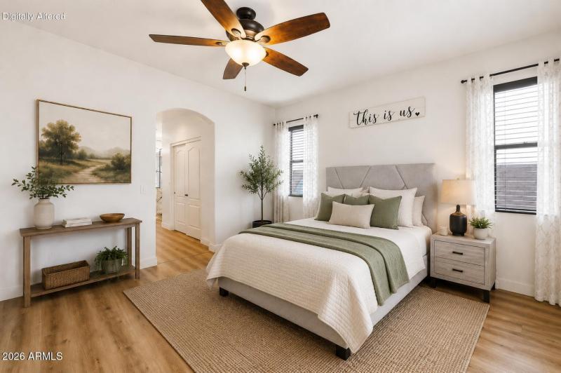 Primary Bedroom Virtually Staged