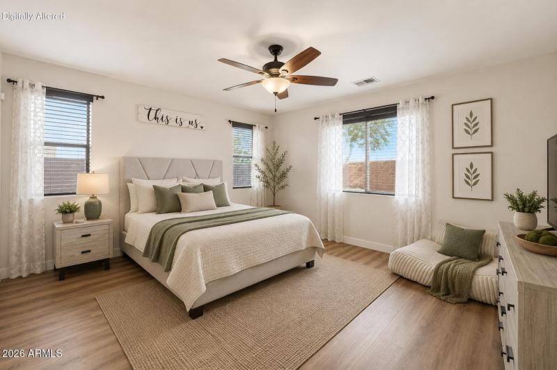 Primary Bedroom Virtually Staged