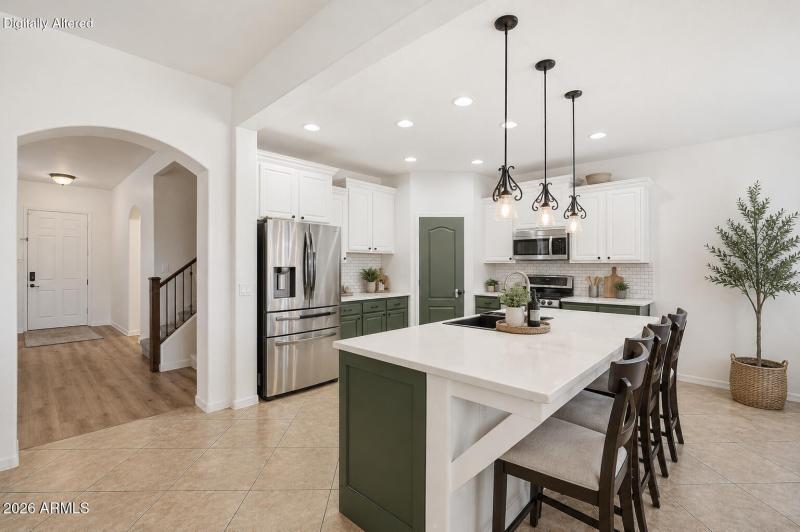Kitchen Virtually Staged