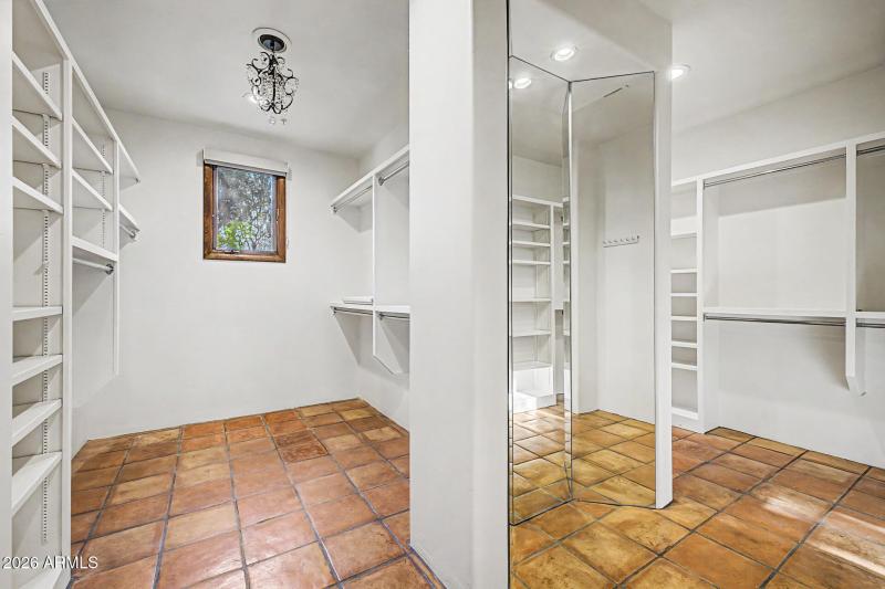 Double sided primary closet
