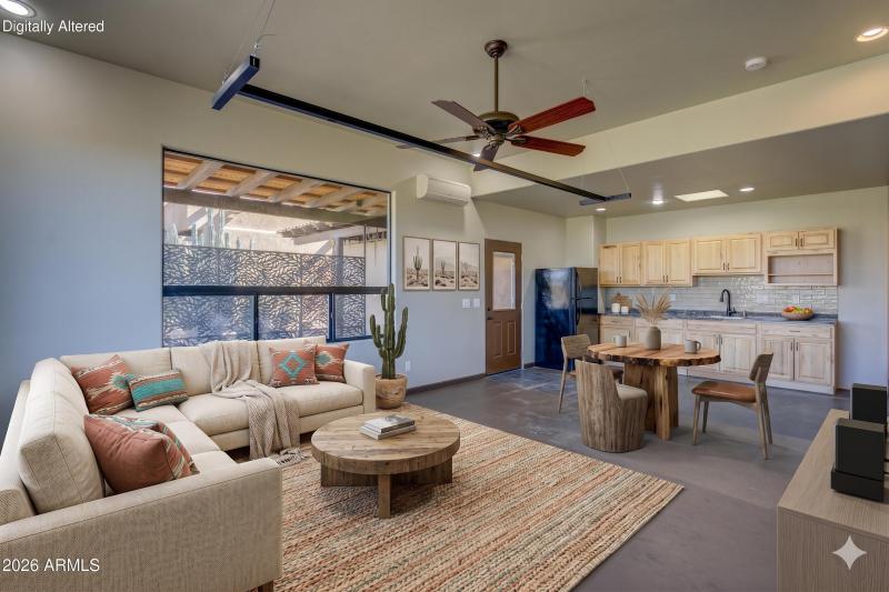 Casita living to kitchen