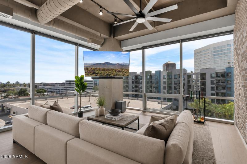 Great Room + Views Virtually Staged