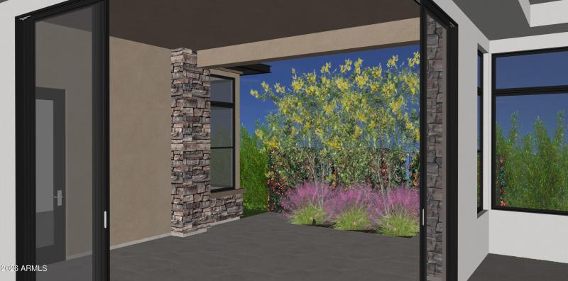 Landscape Rendering For Back Patio