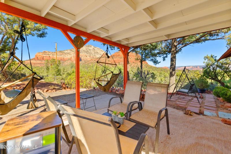 Red Rock Views from covered porch