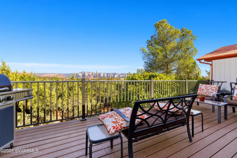 Deck with Red Rock View