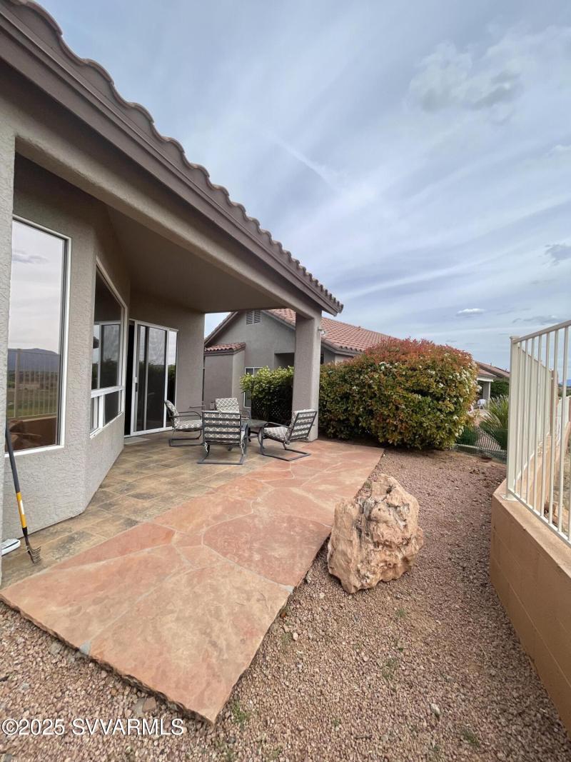 Back covered patio