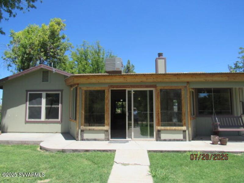 rear of home