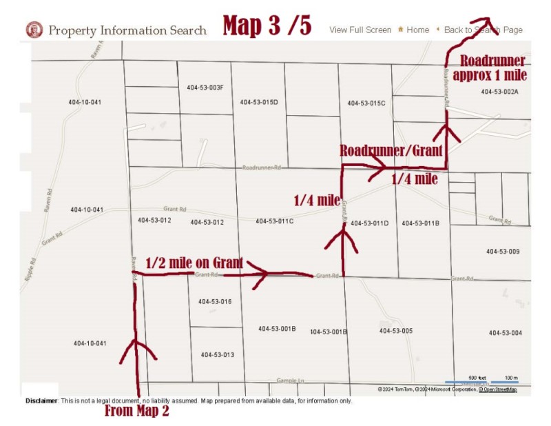 Map with directions 3/5