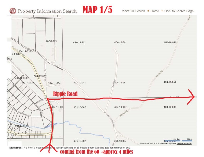 Map with directions 1/5