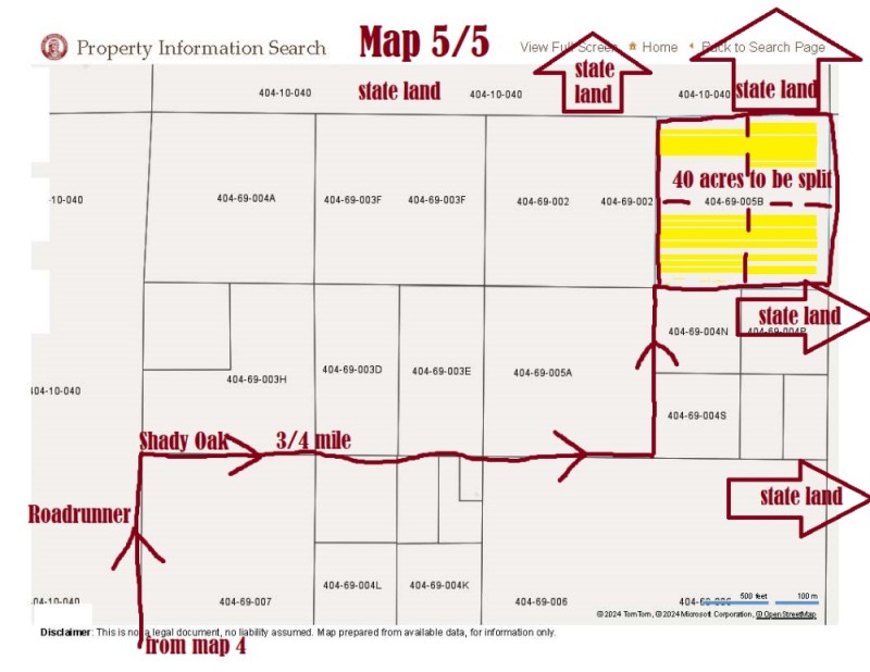 Map with directions 5/5