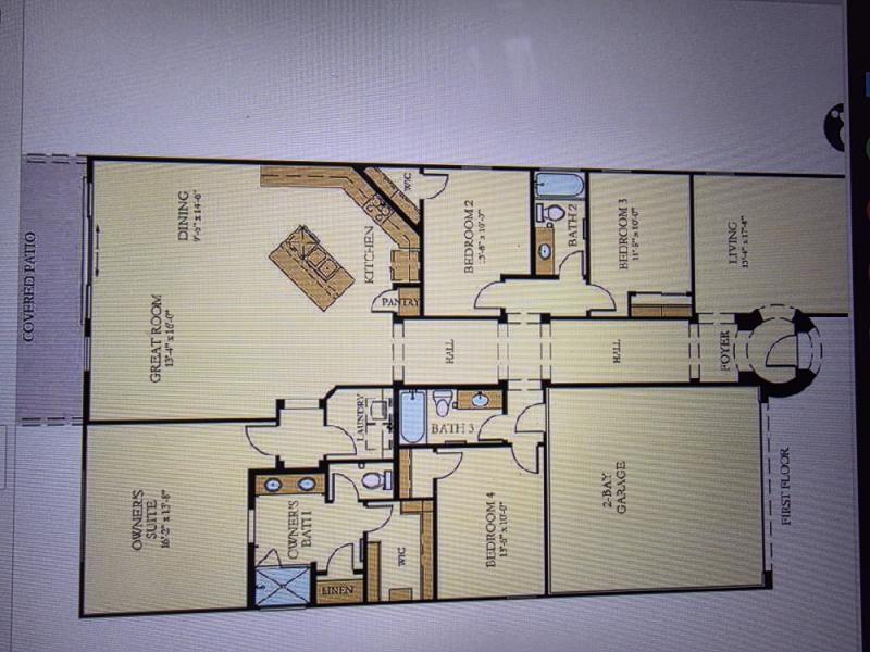 Reversed floor plan, an idea of layout