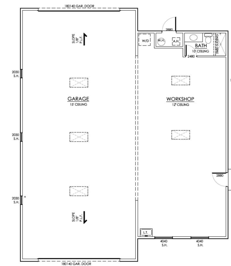 Approx RV Garage/Workshop Measurements 2